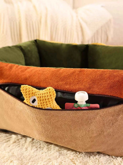 Comfortable & Secure Pet Car Seat Bed