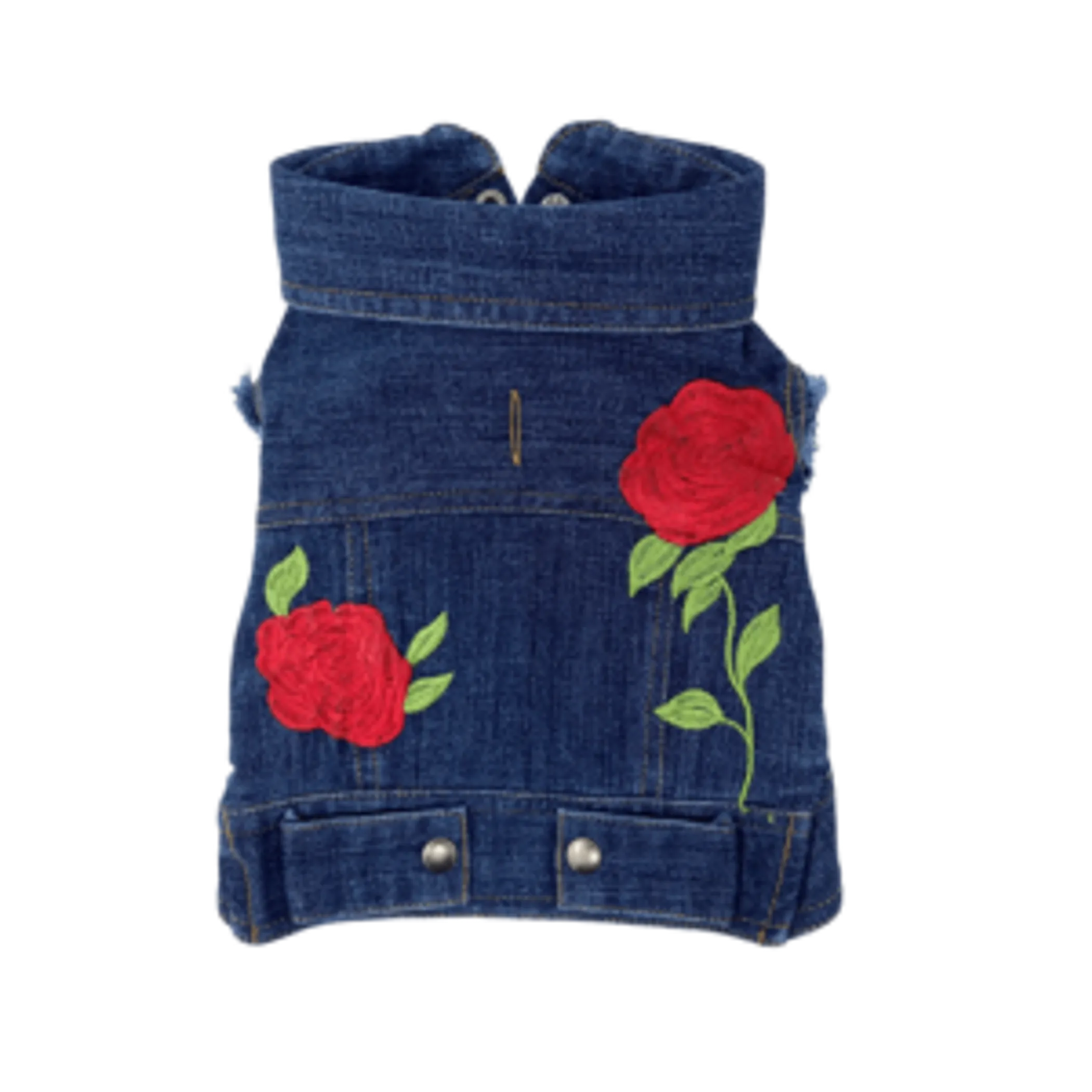 Rose Embroidered Vest | Purrfect Pet Haven