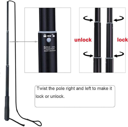 Dog Flirt Pole - Extendable Teaser Wand for Training
