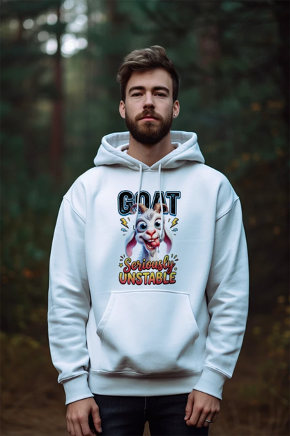 Funny Unstoppable Goat Hoodie - Gildan G185 Adult Heavy Blend