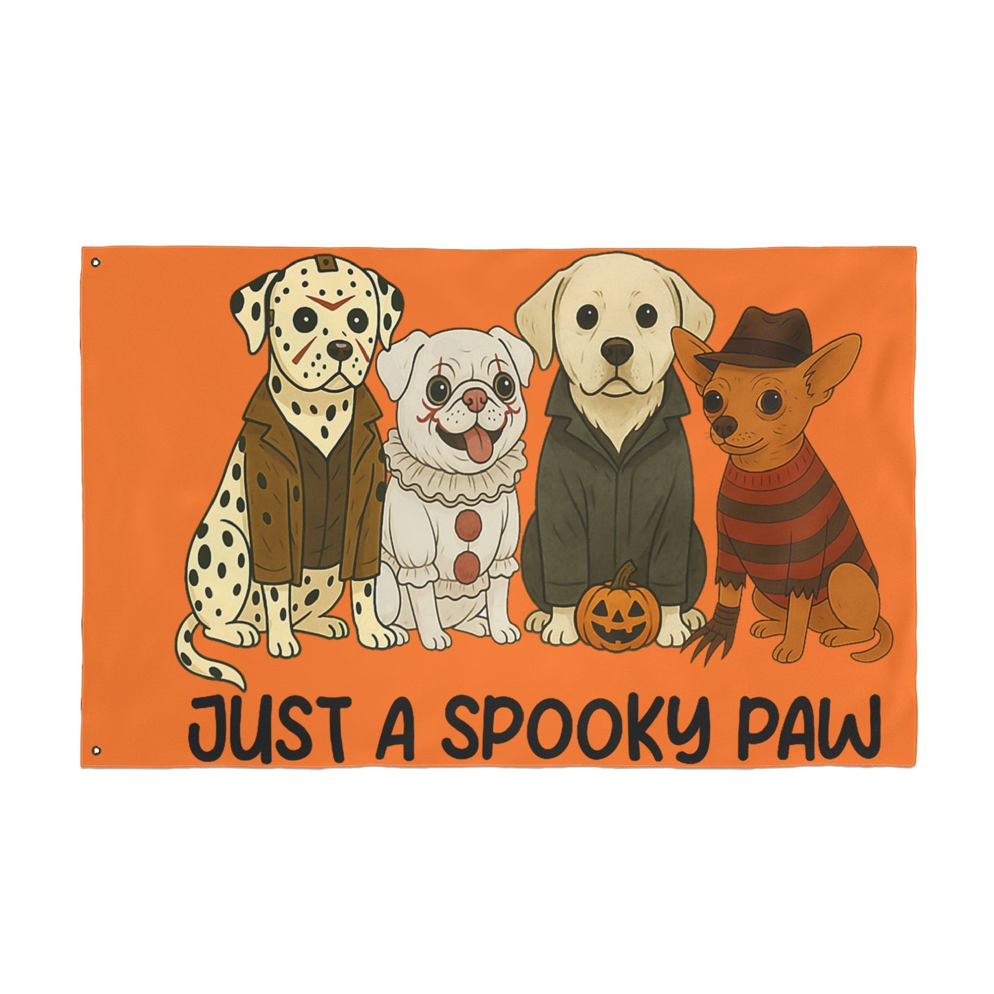 Halloween Dog Garden Flag - Spooky Pet Lover Outdoor Decoration