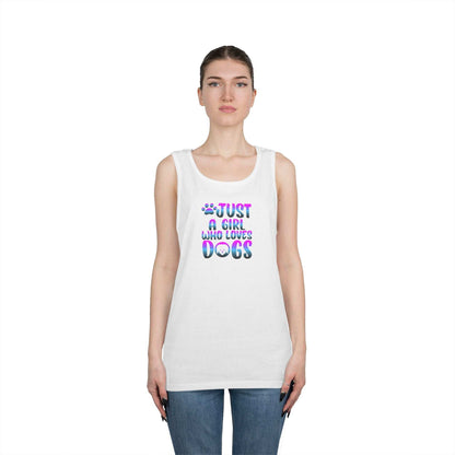 Just a Girl Who Loves Dogs Tank Top, Dog Lover Gift