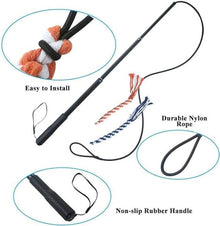 Dog Flirt Pole - Extendable Teaser Wand for Training