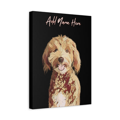 Custom Cartoonify Portrait Canvas - Personalized Art for Pet Lovers | Purrfect Pet Haven