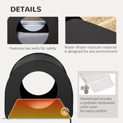 Cozy Warmth Haven - Heated Cat House Shelter - Purrfect Pet Haven