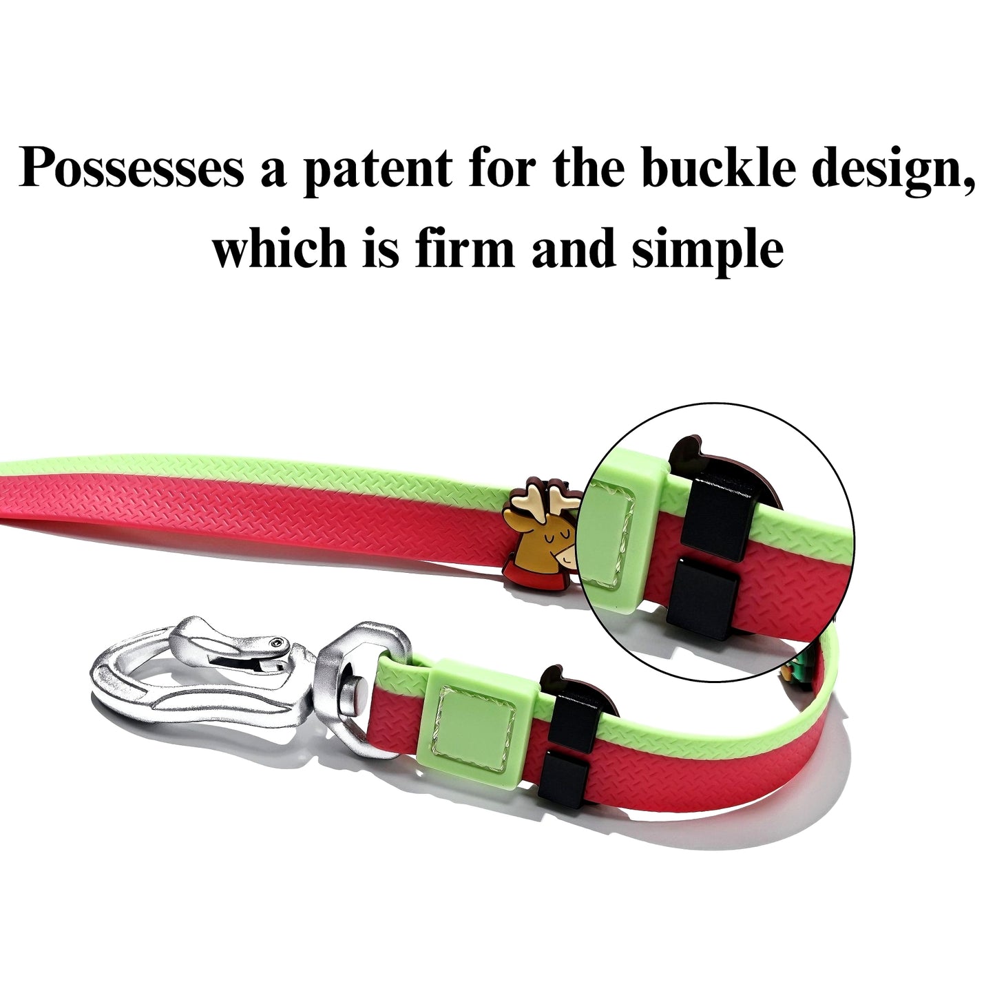 DIY Pet Leash Set - Dual-Color Embossed with 12 Accessories