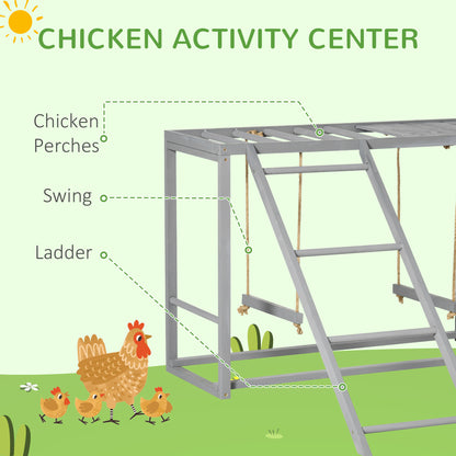 Chicken Activity Playground - Swings & Perches for 3-4 Hens