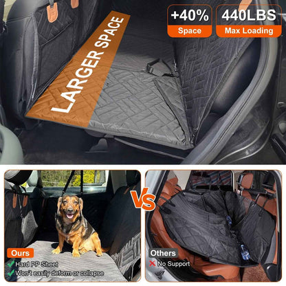 Dog Car Seat Cover - Waterproof Hammock for Back Seat - Purrfect Pet Haven