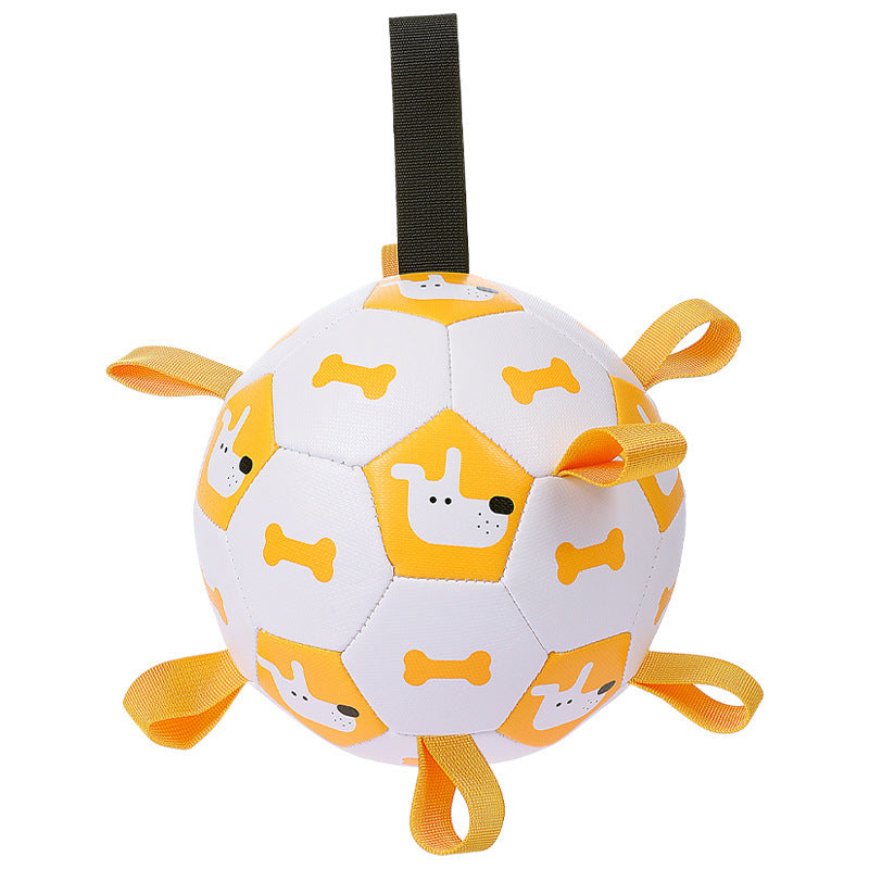 Dog Soccer Ball - Interactive Toy with Cute Prints - Purrfect Pet Haven