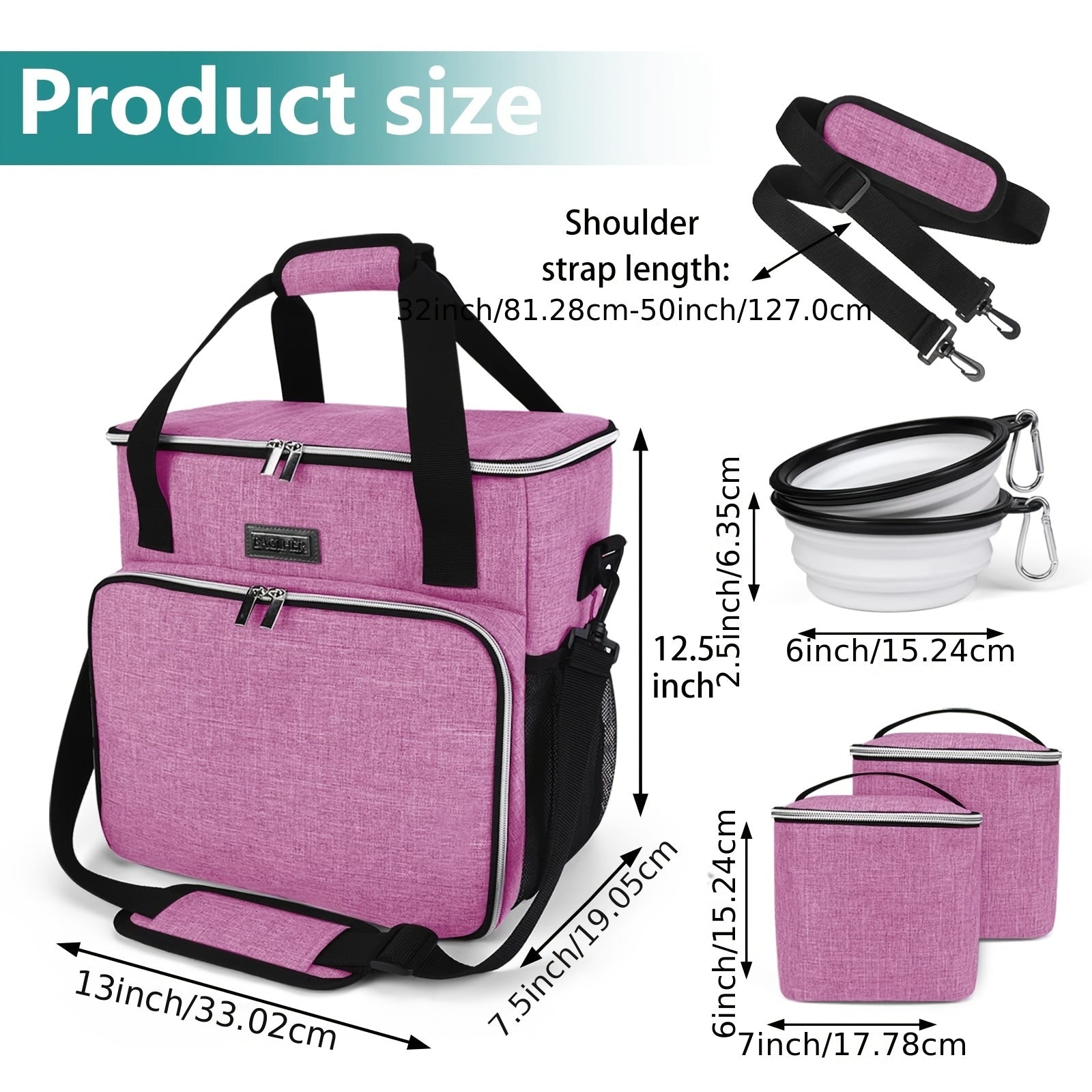 Essential Pet Travel Kit - Dog Food & Water Travel Bag