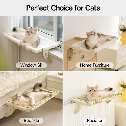 Adjustable Cat Window Perch With One-Step Sliding Clamp