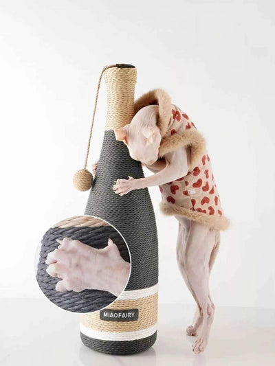 Champagne Bottle Style Cat Scratching Posts