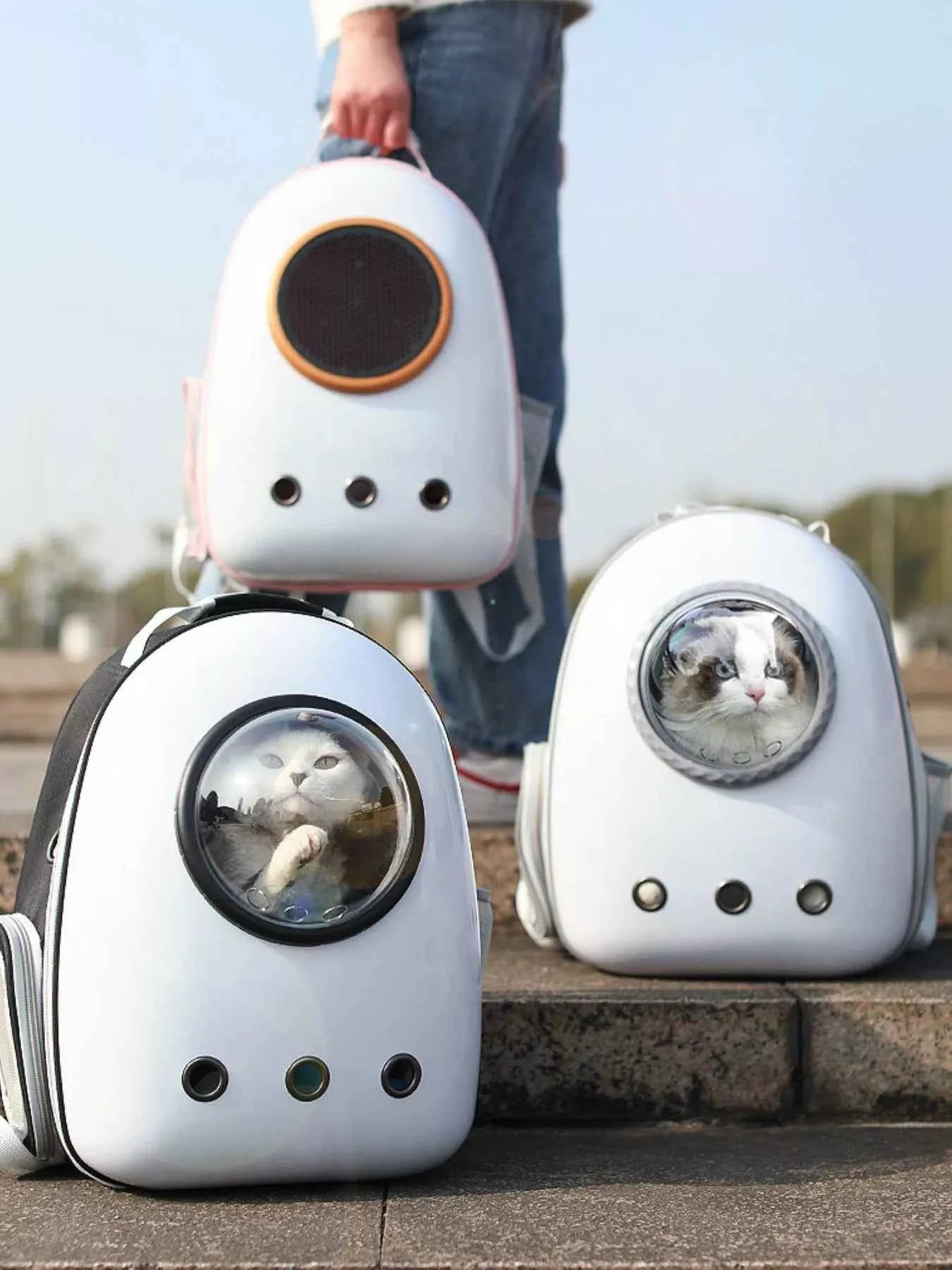 Space Capsule Transparent Pet Carrier Backpack