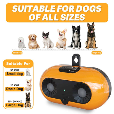 Ultrasonic Anti Barking Control Dog Deterrent Device with 3 Modes Stop Neighbors Barking Dog 50ft Range Indoor & Outdoor