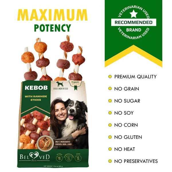 Dog Rawhide Treats - Human Grade Duck & Chicken Dental Chews