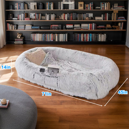 Human-Sized Dog Bed - Washable Orthopedic 71x45