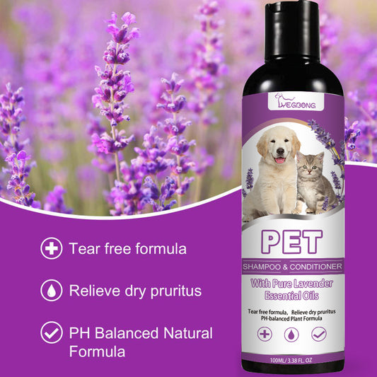Pet Shampoo & Conditioner with Pure Lavender Essential Oils