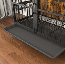 Multifunctional Furniture Crate Dog Cage with Removable Trays and Feeding Station