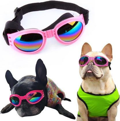 Pet Sunglasses UV Protection - 3 Pack Adjustable Dog Cat