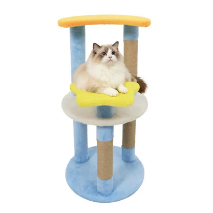 Moon & Star Cat Tree - 29"inch 4 Level Scratching Posts