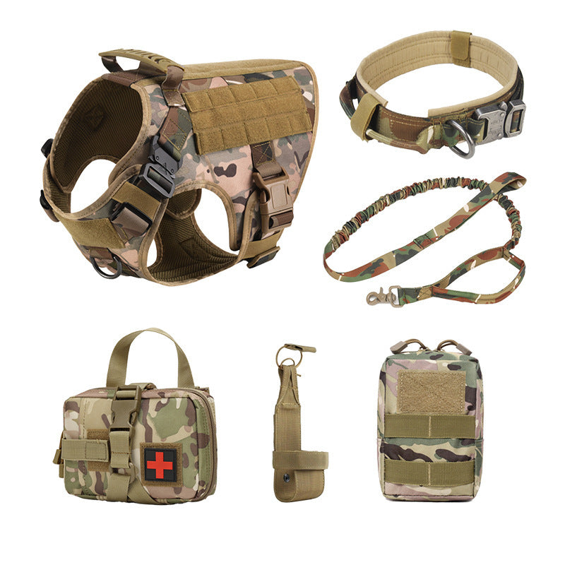 K9 Tactical Vest Set - 6-Piece Dog Training Battle Gear - Purrfect Pet Haven