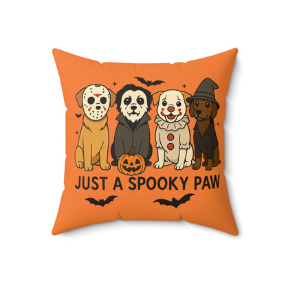 Halloween Dog Pillow - Just A Spooky Paw Pet Decor Cushion