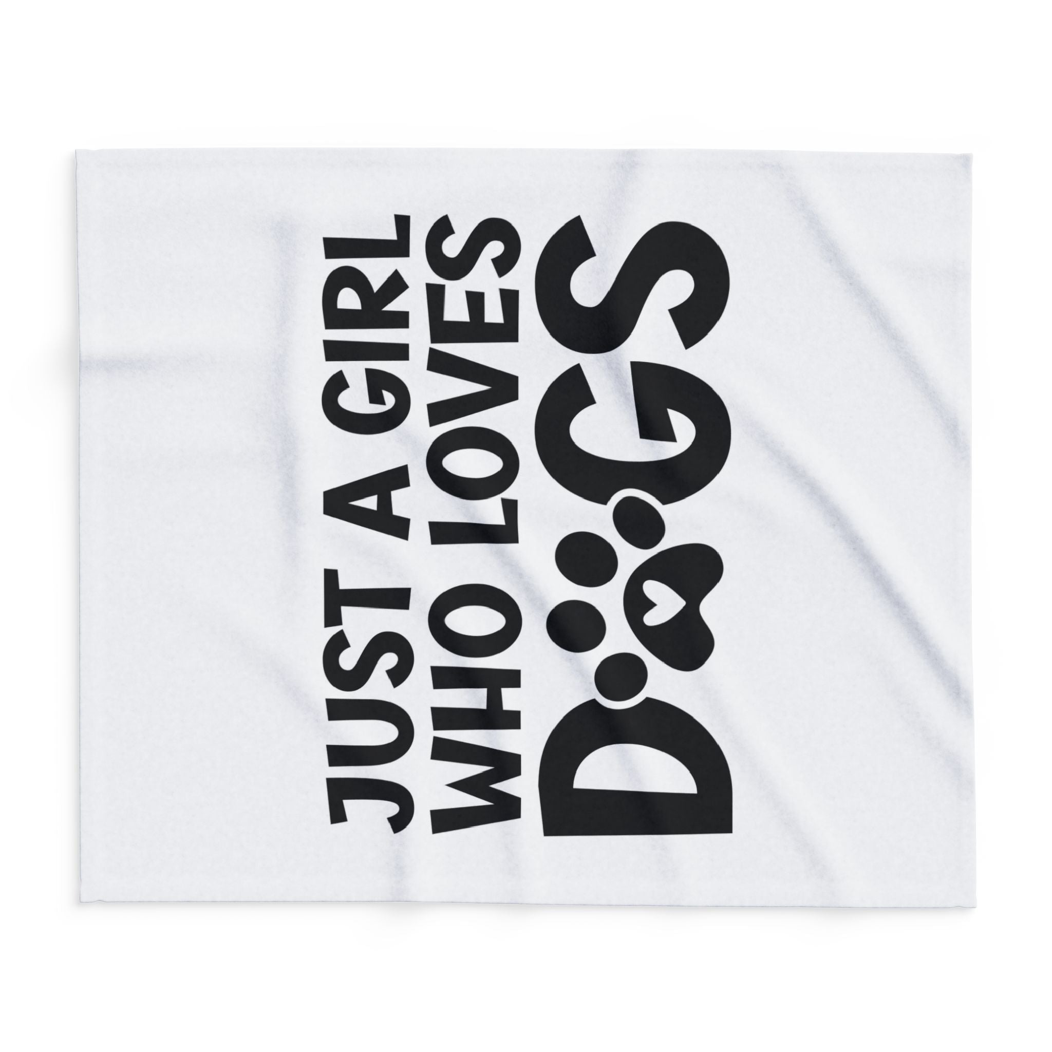 Just a Girl Who Loves Dogs - Fleece Blanket
