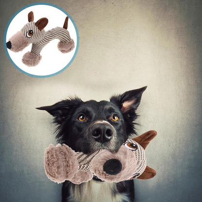 Large Plush Stuffed Animal Interactive Squeaky Dog Chew Toy