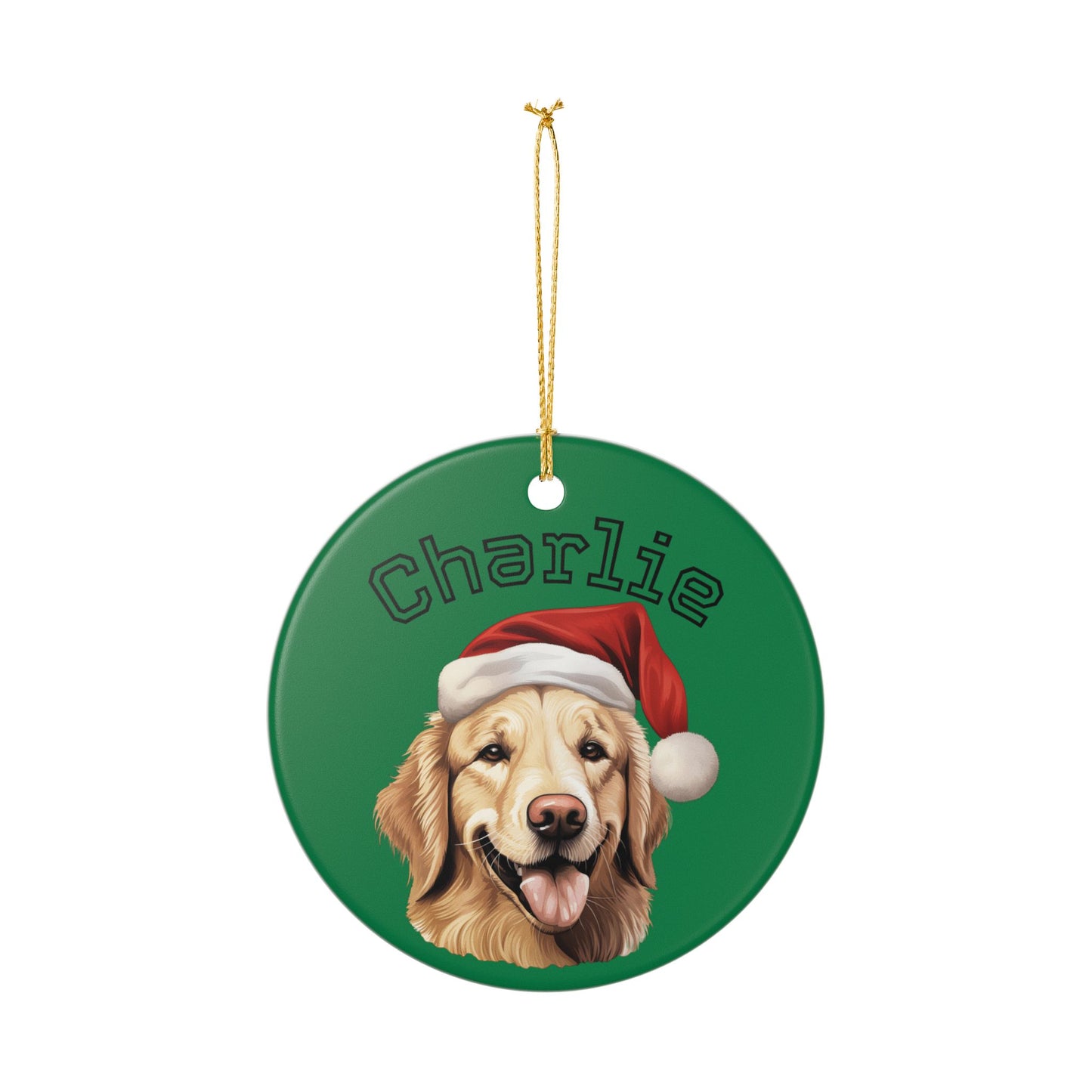 Personalized Dog Ornament - Custom Holiday Decoration for Pet Lovers
