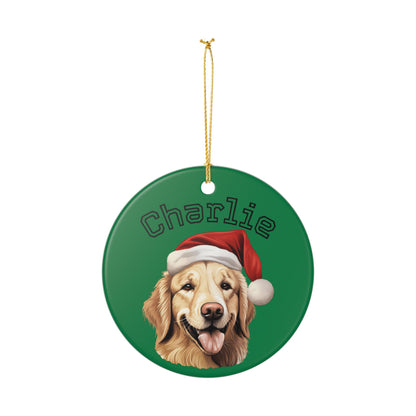 Personalized Dog Ornament - Custom Holiday Decoration for Pet Lovers