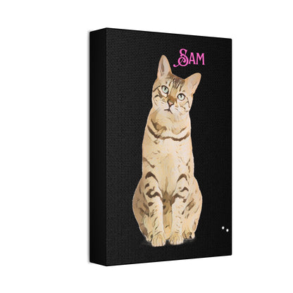 PAW-sonalized Black Canvas Print | Upload Photo~Choose size | Purrfect Pet Haven