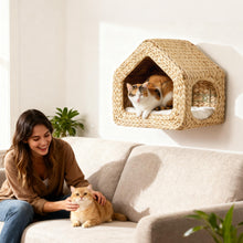 Seagrass Sky Pod - Wall Mounted Cat Hideaway