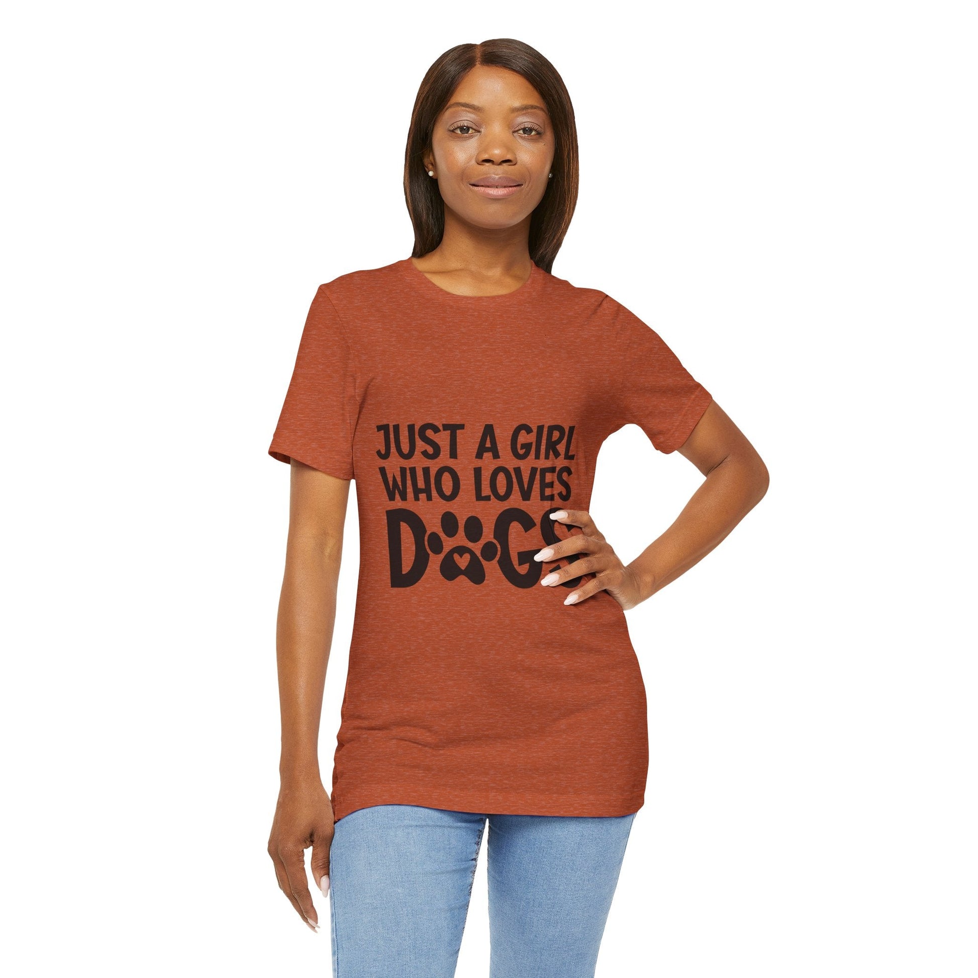 Dog Lover Unisex Tee - Just a Girl Who Loves Dogs | Purrfect Pet Haven