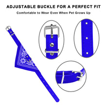 Pet Bandana Collar Adjustable - Leather Triangle Scarf