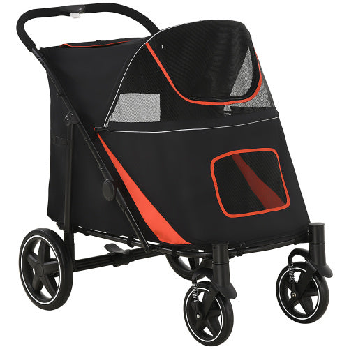 Large Dog Stroller - Foldable with 1-Click by PawHut