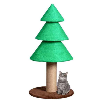 Christmas Tree Cat Scratcher - 31.5" Sisal Scratching Post