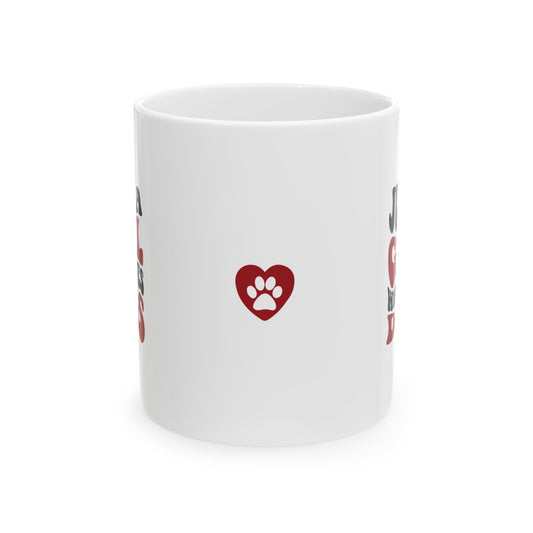 Just a Girl Who Loves Dogs Ceramic Mug | 11oz & 15oz Sizes | Perfect Gift for Dog Lovers