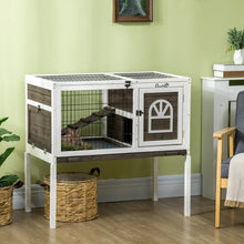 Small Elevated Pet Cage - Two Level Rabbit-Guinea Pig Hutch