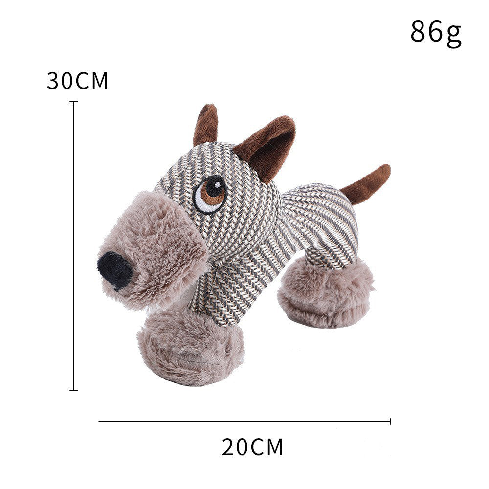 Large Plush Stuffed Animal Interactive Squeaky Dog Chew Toy