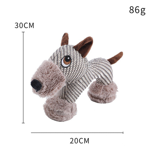 Large Plush Stuffed Animal Interactive Squeaky Dog Chew Toy