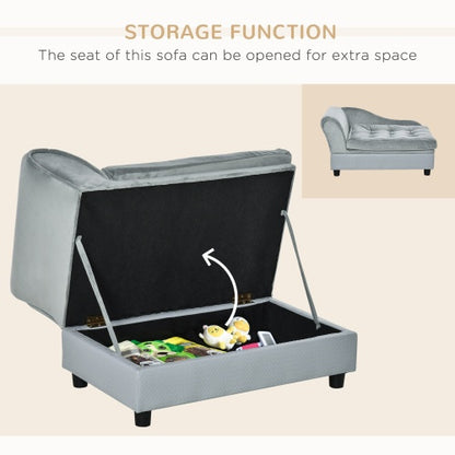 Luxury Small Dog Bed - Hidden Storage