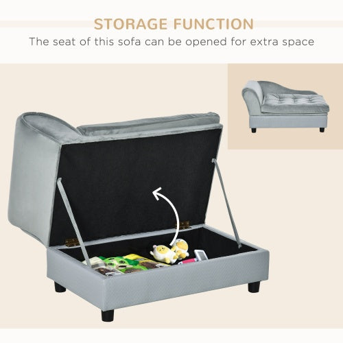 Luxury Small Dog Bed - Hidden Storage