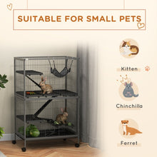 5-Tier Ferret Cage - 50" Tall with Rolling Wheels
