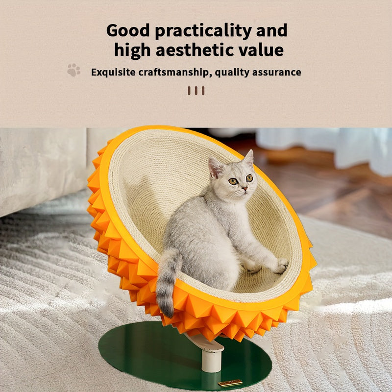 Cat Scratching Post - Durian Shape 3-in-1 Bed & House - Purrfect Pet Haven