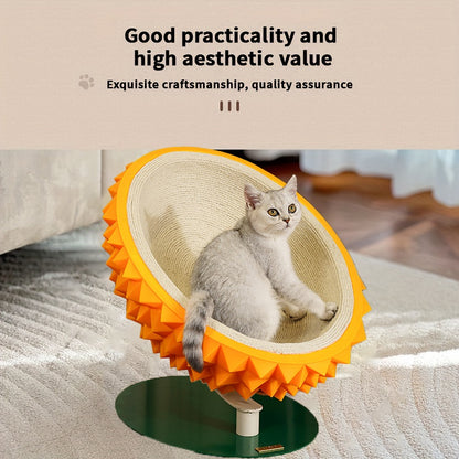 Cat Scratching Post - Durian Shape 3-in-1 Bed & House - Purrfect Pet Haven
