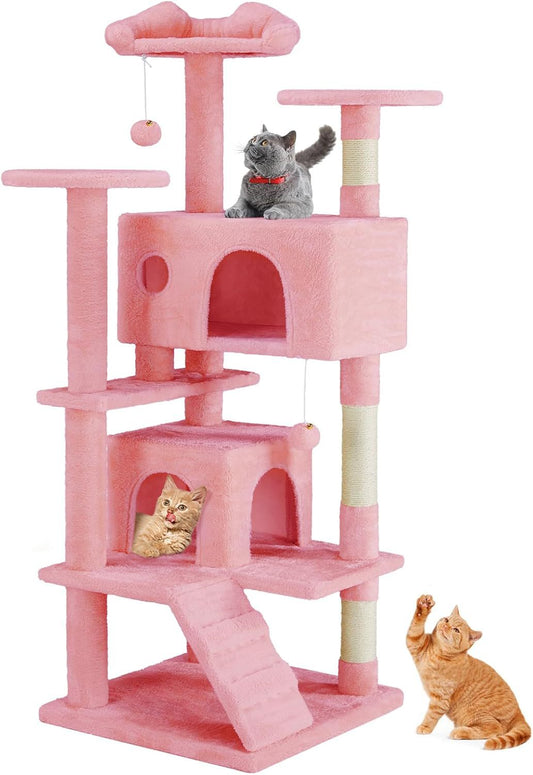 54 Inch Multi-Level Cat Tree Tower