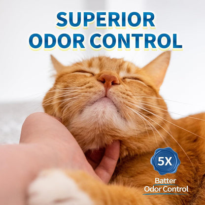 Crystal Cat Litter For Pets, No Caking, Odor Control, Light Weight, Low Dust, Easy To Use