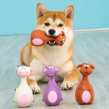 Dog Chew Toys Squeaky 4-Pack - Latex Dental Puppy Set