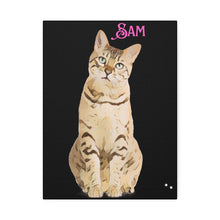 PAW-sonalized Black Canvas Print | Upload Photo~Choose size | Purrfect Pet Haven
