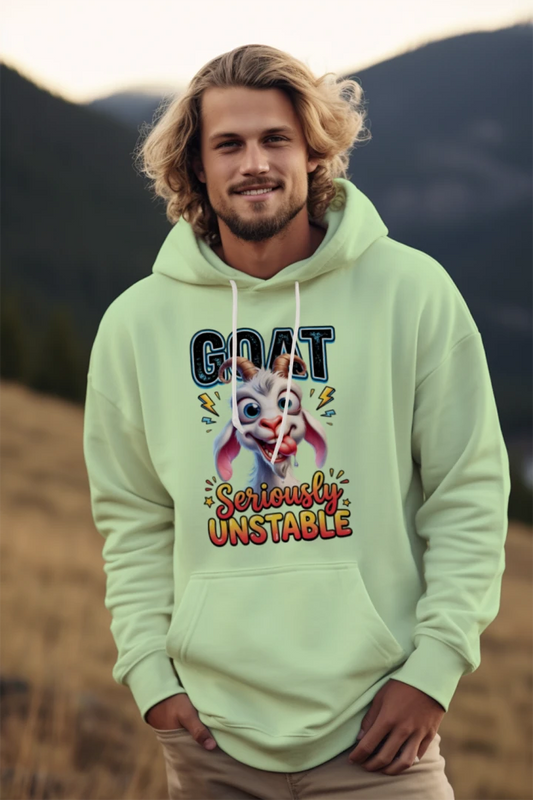 Funny Unstoppable Goat Hoodie - Gildan G185 Adult Heavy Blend